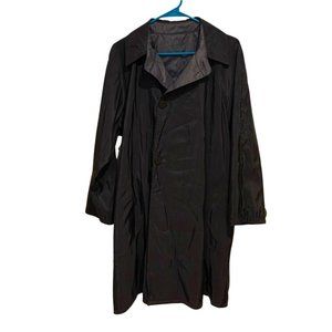 Mycra Pac NWT Women's Reversible Raincoat Petite Size 0P Black Minimalist Office